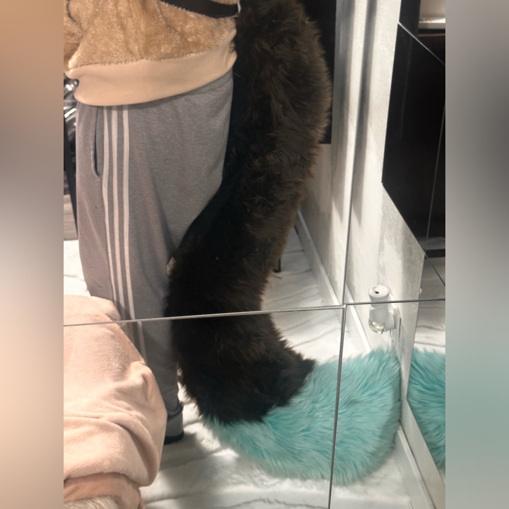 Large Fursuit Tail Brown and Blue